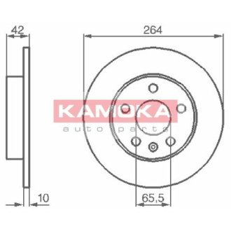 Гальмiвнi диски OPEL ASTRA G 95-05/ASTRA H 04- KAMOKA 1032088