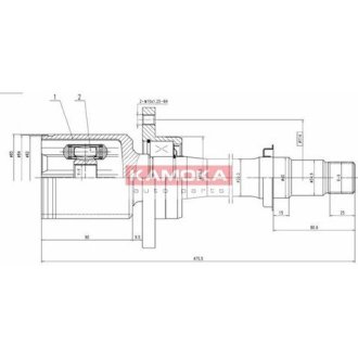 Шрус внутрішній правий 32x40x24 KAMOKA 8719