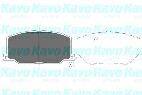 Комплект гальмівних колодок KAVO KBP-9036
