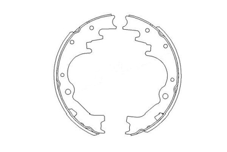 Комплект тормозных колодок KAVO KBS-5403