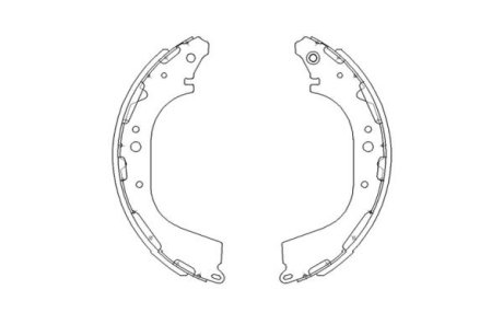 Комплект тормозных колодок KAVO KBS-7411