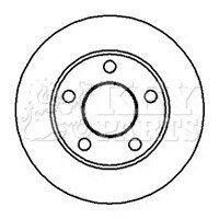 Гальмiвнi диски KEY PARTS KBD4949 (фото 1)