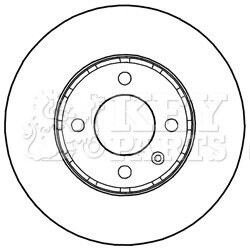 Гальмiвнi диски KEY PARTS KBD5236