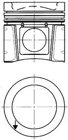 Поршень KOLBENSCHMIDT 40332610