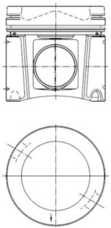 Поршень KOLBENSCHMIDT 40448601