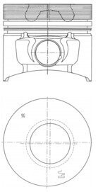 Поршень KOLBENSCHMIDT 40773600