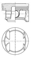 Поршень двигуна 73,40 A 12 XEL KOLBENSCHMIDT 41006600 (фото 1)