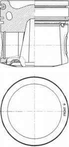 Поршень KOLBENSCHMIDT 41082620