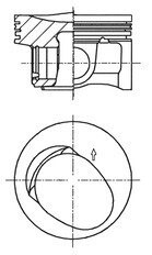 Поршень KOLBENSCHMIDT 41257600