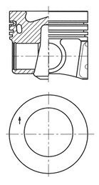 Поршень KOLBENSCHMIDT 41271620