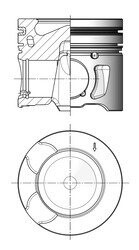 Поршень двигуна CITROEN / JAGUAR / LAND ROVER / PEUGEOT 85,60 2.2 HDi 200 KOLBENSCHMIDT 41704610 (фото 1)