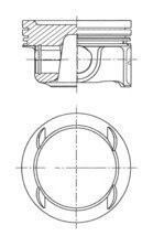 Поршень OPEL Astra J 09-18 KOLBENSCHMIDT 41784600