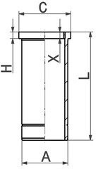 Гильза цилиндра KOLBENSCHMIDT 89 920 110