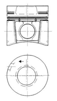 Поршень KOLBENSCHMIDT 91620600