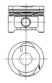 Поршень двигуна VW ABD 1,4B 75,00 STD KOLBENSCHMIDT 92228600