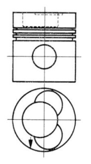 Поршень KOLBENSCHMIDT 92581610