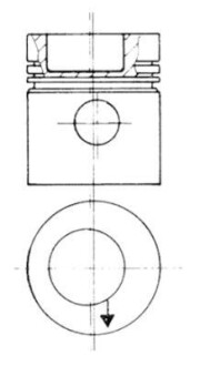 Поршень KOLBENSCHMIDT 93831610