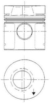 Поршень KOLBENSCHMIDT 93951610