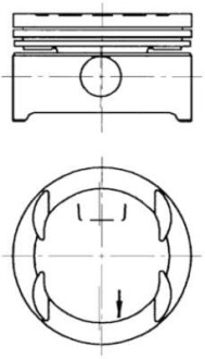 Поршень OPEL "1.6 "94-00 KOLBENSCHMIDT 94637620