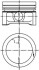 Поршень з кільцями SMART 63.75 M160 (KS) KOLBENSCHMIDT 99455610 (фото 1)