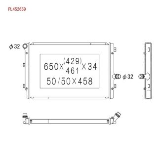 Радиатор, охлаждения дивгателя KOYORAD PL452659