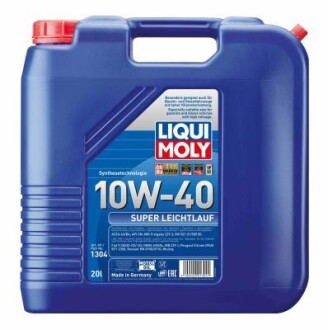 Масло моторное Super Leichtlauf 10W-40 (20 л) LIQUI MOLY 1304