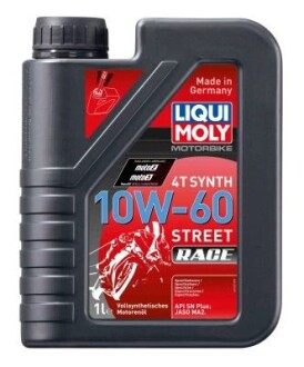 Масло моторное синтетическое "Racing Synth 4T 10W-60", 1л LIQUI MOLY 1525