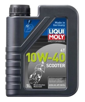 Масло моторное полусинтетическое "Racing Scooter 4T 10W-40", 1л LIQUI MOLY 1618