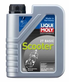 Масло моторное минеральное "Motorrad Scooter 2T Basic", 1л LIQUI MOLY 1619