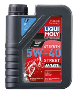 Масло моторное синтетическое "Racing Synth 4T 5W-40", 1л LIQUI MOLY 2592