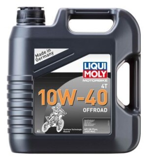 Масло моторное синтетическое "Motorbike 4T Offroad 10W-40", 4л LIQUI MOLY 3056