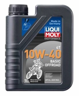 Масло моторное минеральное "Motorbike 4T Basic Offroad 10W-40", 1л LIQUI MOLY 3059