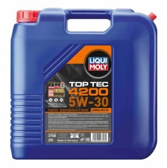 Масло моторное Top Tec 4200 5W-30 (20 л) LIQUI MOLY 3708 (фото 1)