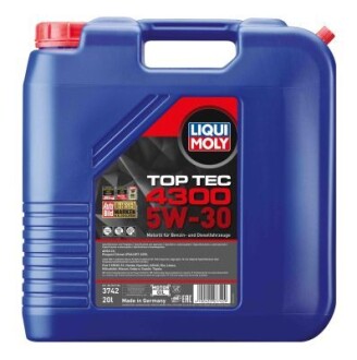 Масло моторное Top Tec 4300 5W-30 (20 л) LIQUI MOLY 3742 (фото 1)