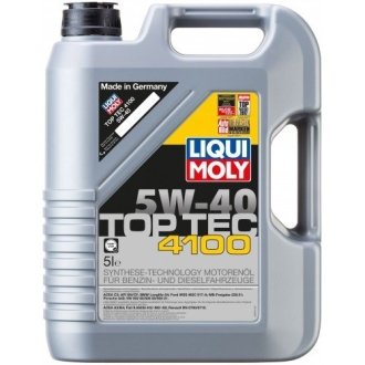 Масло моторное Top Tec 4100 5W-40 (5 л) LIQUI MOLY 7501