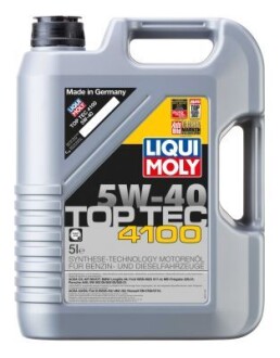 Олива моторна Top Tec 4100 5W-40 5л LIQUI MOLY 9511