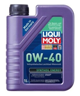 Моторна олива SYNTHOIL ENERGY 0W-40 1Л LIQUI MOLY 9514