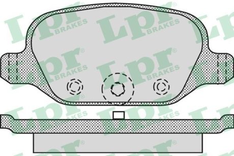 Колодки гальмівні дискові, комплект LPR 05P872 (фото 1)