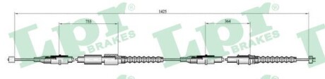 Трос, стояночная тормозная система LPR C0552B