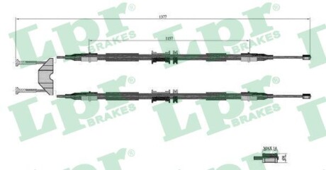 Трос, стояночная тормозная система LPR C0595B