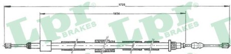 Трос, стояночная тормозная система LPR C0615B