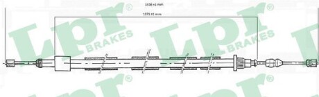 Трос, стояночная тормозная система LPR C0616B