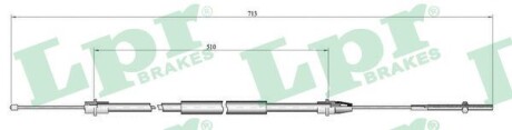 Трос, стояночная тормозная система LPR C0638B (фото 1)