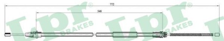 Трос, стояночная тормозная система LPR C0639B