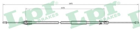 Трос, стояночная тормозная система LPR C1001B