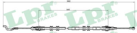 Трос, стояночная тормозная система LPR C1038B (фото 1)