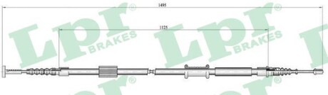 Трос, стояночная тормозная система LPR C1448B (фото 1)