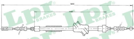 Трос, стояночная тормозная система LPR C1502B