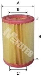 Фільтр повітряний Smart Cabrio/Fortwo 00-07 M-FILTER A 8025 (фото 1)