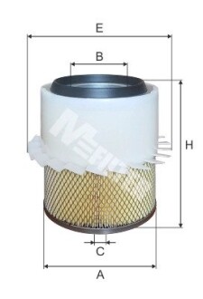 Фільтр повітряний Mitsubishi Pajero/Pajero Sport 2.5TD 87-/L200 2.5/2.8TD 92-07 M-FILTER A 863 (фото 1)